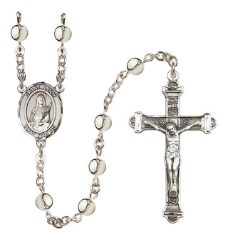 Silver Plated 6mm Saint Lucy Rosary