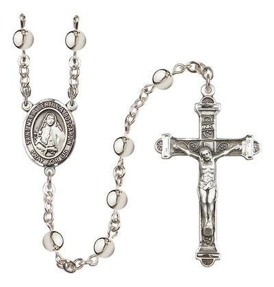 Silver-Plated 6mm St. Maria Bertilla Boscardin Rosary | Engravable