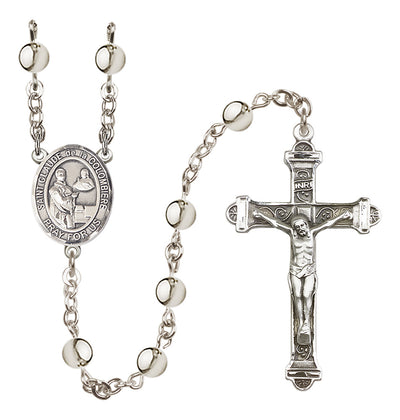 Silver-Plated 6mm St. Claude de la Colombiere Rosary | Engravable