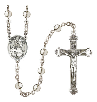 Silver Plated 6mm Guardian Angel Protector Rosary