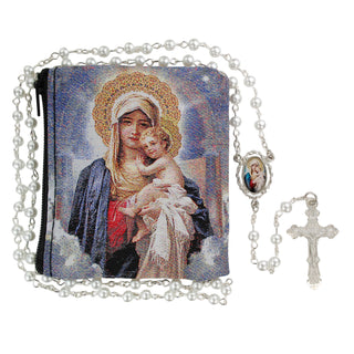 Mother Child Rosary In Mother Child Pouch