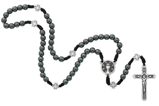 6MM Hematite Corded S.H. Rosary