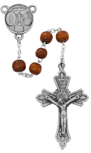 Brown Wood Rosary 