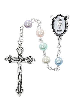6MM Pink Gemstone & Pearl Rosary