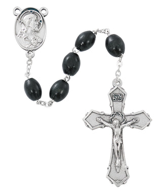6X8MM Black Wood Rosary