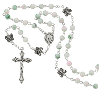6.5-inch Pink Butterfly Bracelet
