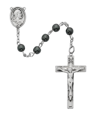 Sterling Hematite Rosary