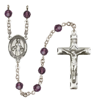 Sterling Silver 6mm Saint Nino de Atocha  Engraved Catholic Rosaries