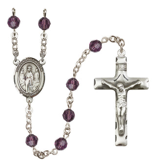 Sterling Silver 6mm Our Lady of Knock  Engraved Catholic Rosaries