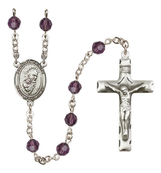 Sterling Silver 6mm Blessed Trinity  Engraved Catholic Rosaries