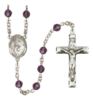 Sterling Silver 6mm Saint Margaret of Cortona  Engraved Catholic Rosaries