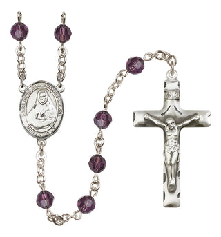 Sterling Silver 6mm Saint Rose Philippine Duchesne  Engraved Catholic Rosaries
