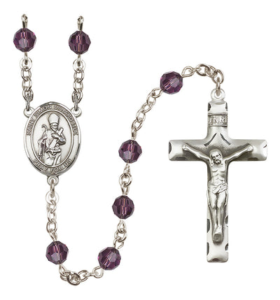 Sterling Silver 6mm St. Simon the Apostle Rosary | Engravable