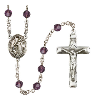 Sterling Silver 6mm Saint Raymond of Penafort  Engraved Catholic Rosaries