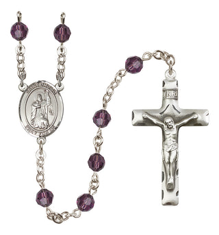 Sterling Silver 6mm Saint Drogo  Engraved Catholic Rosaries