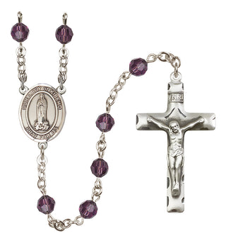 Sterling Silver 6mm Our Lady of Kibeho  Engraved Catholic Rosaries