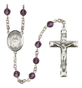 Sterling Silver 6mm Saint Winifred of Wales  Engraved Catholic Rosaries