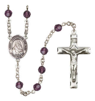 Sterling Silver 6mm Saint Jadwiga of Poland  Engraved Catholic Rosaries