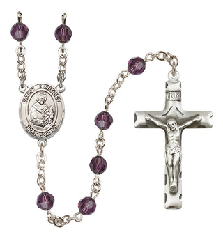 Sterling Silver 6mm Saint Norbert of Xanten  Engraved Catholic Rosaries
