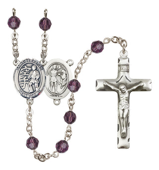 Sterling Silver 6mm Saint Sebastian/Karate Rosary