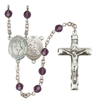 Sterling Silver 6mm Guardian Angel/Dance Rosary
