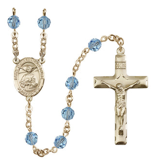 14kt Gold Filled 6mm Saint Catherine Laboure  Engraved Catholic Rosaries