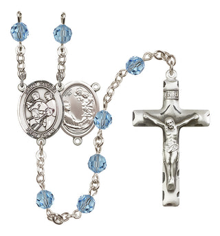 Sterling Silver 6mm Saint Cecilia / Marching Band Rosary