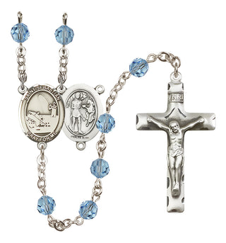 Sterling Silver 6mm Saint Sebastian / Fishing Rosary