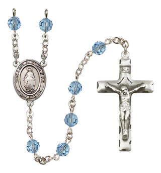 Sterling Silver 6mm Our Lady of Good Help  Engraved Catholic Rosaries