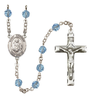 Sterling Silver 6mm Saint Norbert of Xanten  Engraved Catholic Rosaries