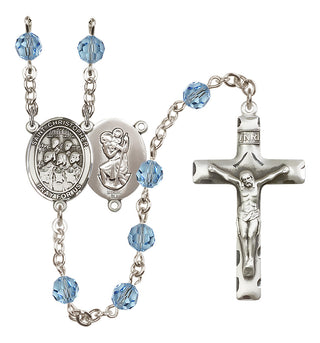 Sterling Silver 6mm Saint Christopher / Choir Rosary