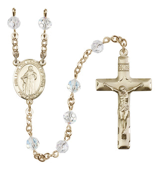 14 Karat Gold-Filled 6mm Austrian Crystal Our Lady the Undoer of Knots Rosary in Crystal