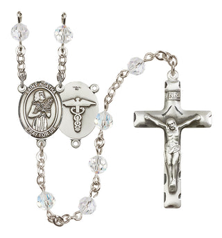 Sterling Silver 6mm Saint Agatha / Nurse Rosary