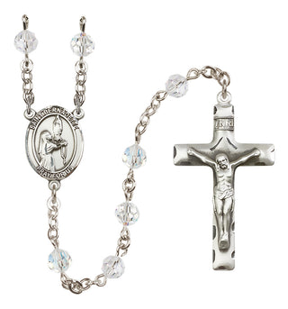 Sterling Silver 6mm Saint Bernadette  Engraved Catholic Rosaries
