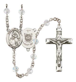 Sterling Silver 6mm Saint Joan of Arc /Coast Guard Rosary