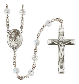 Sterling Silver 6mm Saint Margaret Mary Alacoque  Engraved Catholic Rosaries