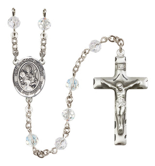 Sterling Silver 6mm San Ramon Nonato  Engraved Catholic Rosaries