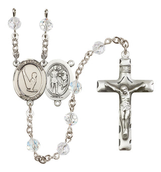 Sterling Silver 6mm Saint Sebastian/Gymnastics Rosary