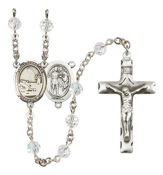 Sterling Silver 6mm Saint Sebastian / Fishing Rosary