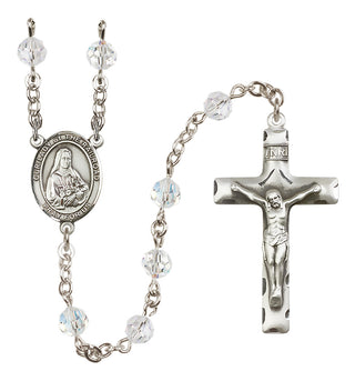 Sterling Silver 6mm Our Lady of the Railroad  Engraved Catholic Rosaries