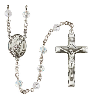 Sterling Silver 6mm Blessed Trinity  Engraved Catholic Rosaries