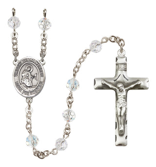 Sterling Silver 6mm Virgen de la Merced  Engraved Catholic Rosaries