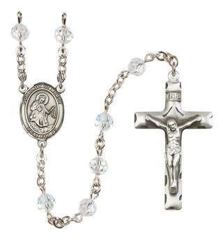 Sterling Silver 6mm Our Lady of Mercy  Engraved Catholic Rosaries