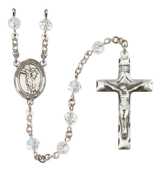 Sterling Silver 6mm Saint Paul of the Cross  Engraved Catholic Rosaries