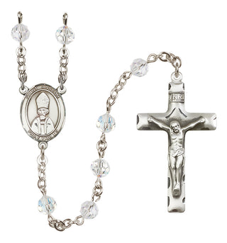 Sterling Silver 6mm Saint Anselm of Canterbury  Engraved Catholic Rosaries