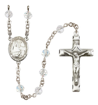 Sterling Silver 6mm Saint Jeanne Chezard de Matel  Engraved Catholic Rosaries