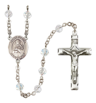 Sterling Silver 6mm Saint Fidelis  Engraved Catholic Rosaries