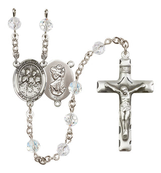 Sterling Silver 6mm Saint Christopher / Choir Rosary