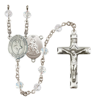 Sterling Silver 6mm Guardian Angel/Dance Rosary
