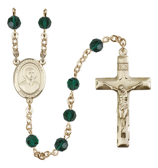 14kt Gold Filled 6mm Saint John Berchmans  Engraved Catholic Rosaries